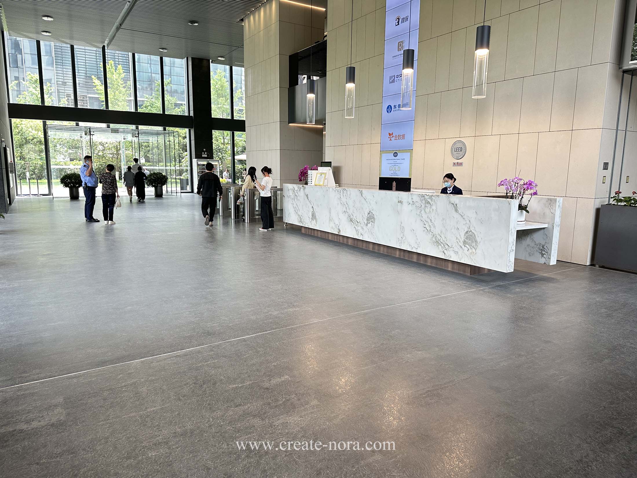 the photo of nora rubber flooring in Huicheng International Tower 1
